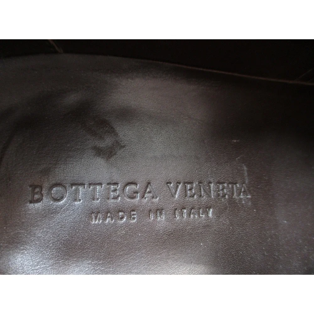 Bottega Veneta Oxford Mens 42 Brown Leather Wingtip Woven Brogue Made In Italy